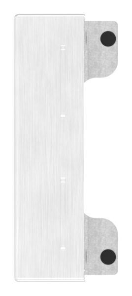 Edelstahlgegenkasten eckig, für Abstand 72mm, zum...