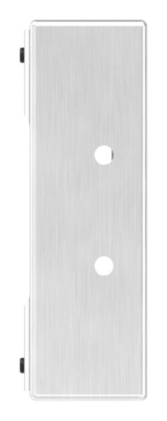 Edelstahlgegenkasten eckig, für Abstand 72mm, zum Anschweißen für 50mm Schlosskasten, geeignet für elektrischen Türöffner, Schließblech V2A geschliffen, V2A