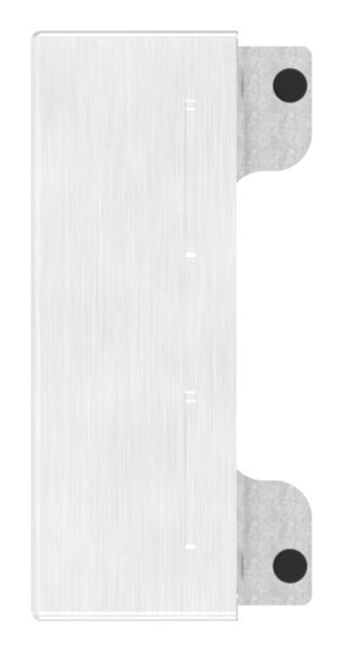 Edelstahlgegenkasten eckig, für Abstand 72mm, zum...