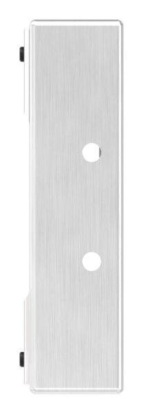 Edelstahlgegenkasten eckig, für Abstand 72mm, zum Anschweißen für 40mm Schlosskasten, geeignet für elektrischen Türöffner, Schließblech V2A geschliffen, V2A