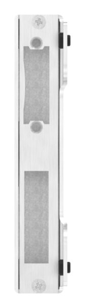 Gegenkasten, mit Edelstahlschließblech, zum Anschweißen für 30mm Schlosskasten, geeignet für elektrischen Türöffner, Schließblech V2A geschliffen, V2A