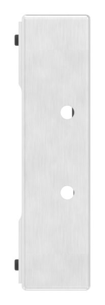 Gegenkasten, mit Edelstahlschließblech, zum Anschweißen für 40mm Schlosskasten, geeignet für elektrischen Türöffner, Schließblech V2A geschliffen, V2A