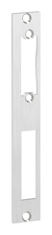 Edelstahlschließblech 172x26x3,0mm, für Abstand 72mm, geschliffen, V2A (1.4301)