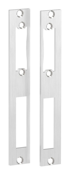 Edelstahlschließblech 172x26x3,0mm, für Abstand 72mm, geschliffen, V2A (1.4301)