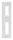 Edelstahlschließblech 172x46x3,0mm, für Abstand 72mm, geschliffen, V2A (1.4301)