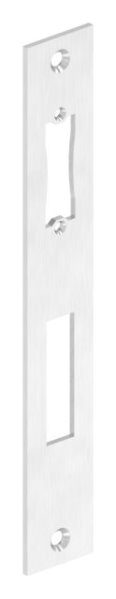 Edelstahlschließblech 242x36x3,0mm, für Abstand 92mm, geschliffen, V2A (1.4301)
