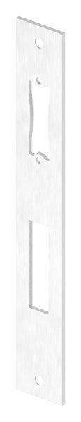 Edelstahlschließblech 242x36x3,0mm, für Abstand 92mm, geschliffen, V2A (1.4301)