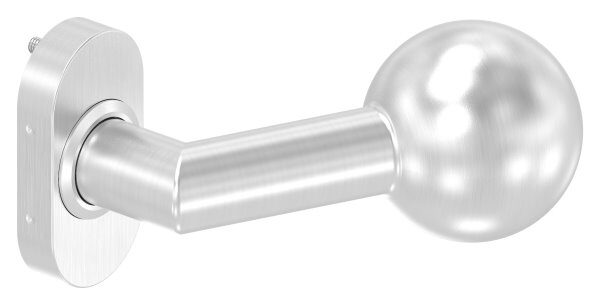 Drückerknopf, Ø 50mm, gekröpft, fest, V2A