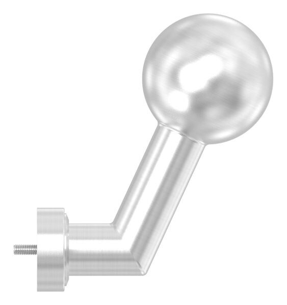 Drückerknopf, Ø 50mm, gekröpft, fest, V2A
