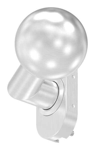 Drückerknopf, Ø 50mm, gekröpft, fest, V2A