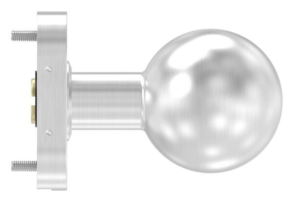 Drückerknopf, Ø 50mm, gerade, drehbar, V2A