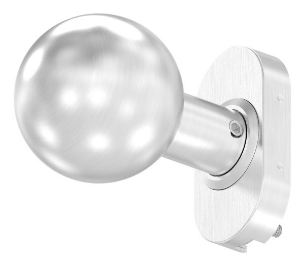 Drückerknopf, Ø 50mm, gerade, drehbar, V2A