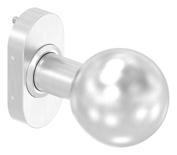 Drückerknopf, Ø 50mm, gerade, fest, V2A