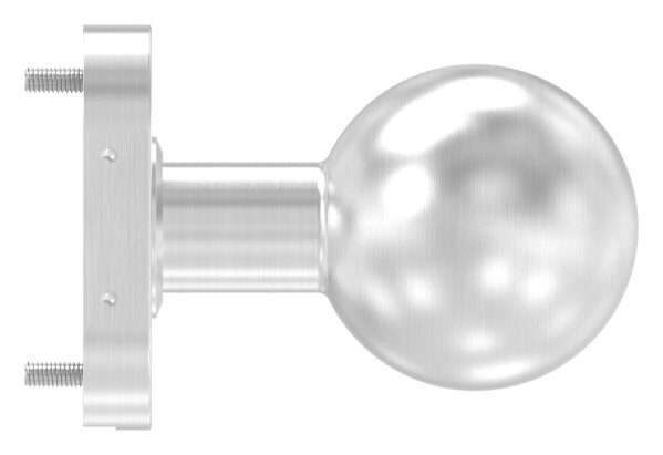 Drückerknopf, Ø 50mm, gerade, fest, V2A