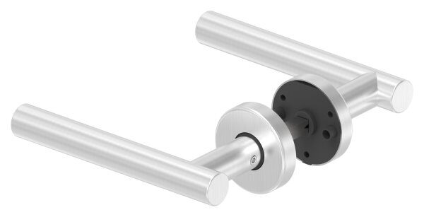 Türdrücker-Paar, drehbar, inkl. 8mm Drückerstift, V2A