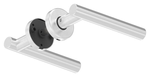 Türdrücker-Paar, drehbar, inkl. 8mm Drückerstift, V2A