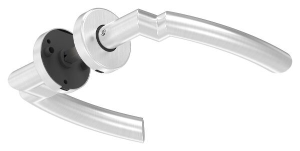 Türdrücker-Paar, drehbar, inkl. 8mm Drückerstift, V2A