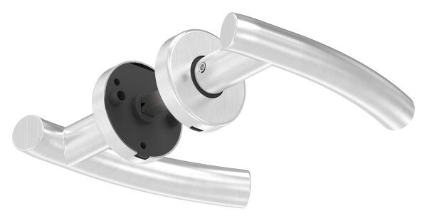 Türdrücker-Paar, drehbar, inkl. 8mm Drückerstift, V2A