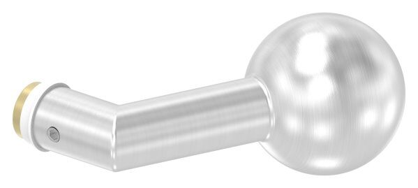 Türknopf, einzeln, Ø 50mm, gekröpft, V2A