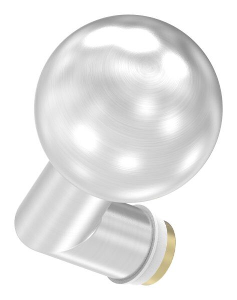 Türknopf, einzeln, Ø 50mm, gekröpft, V2A
