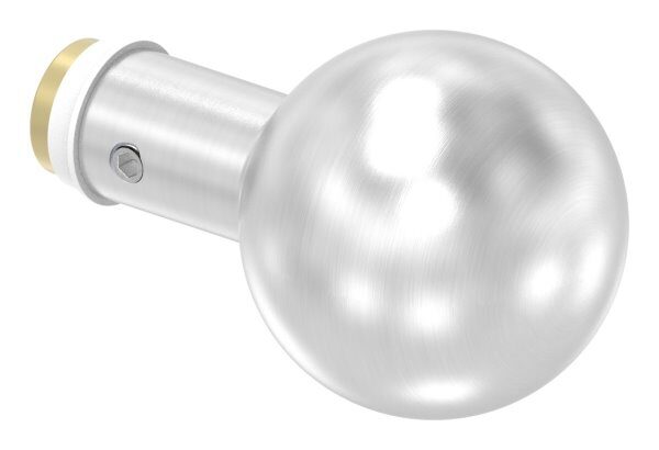 Türknopf, einzeln, Ø 50mm, gerade, V2A