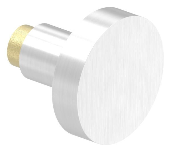 Türknopf, einzeln, Ø 55mm, gerade, V2A
