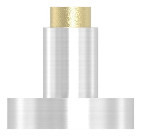 Türknopf, einzeln, Ø 55mm, gerade, V2A