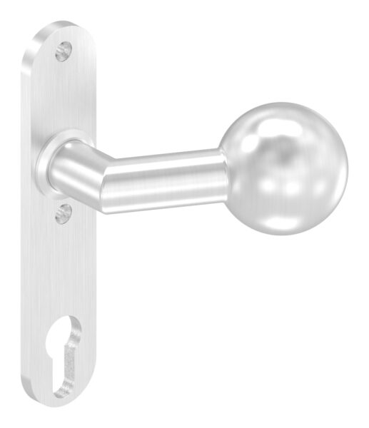 Türknopf, Ø 50mm, mit Langschild,...