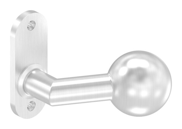 Türknopf, Ø 50mm, mit Langschild,...