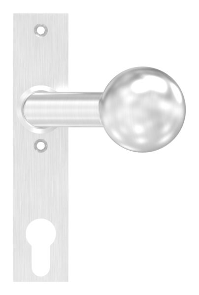 Türknopf, Ø 50mm, mit Langschild,...