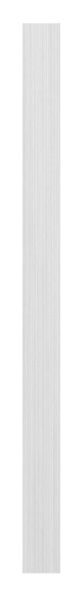 Kurzschild blind, eckig, passend für Schlosskästen, Abmessung: 32x87x6mm, V2A