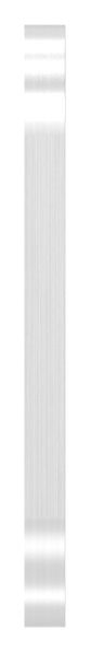 Kurzschild passend für Schlosskästen blind, gerundet, passend für Schlosskästen, Abmessung: 32x87x6mm, V2A
