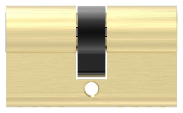 Profilzylinder aus Messing mit 3 Schlüssel, L: 55mm, 27,5 / 27,5mm, verschieden schließend