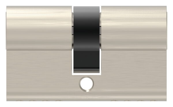 Profilzylinder aus Messing in Edelstahloptik mit 3 Schlüssel, L: 52mm, 26 / 26mm, gleichschließend