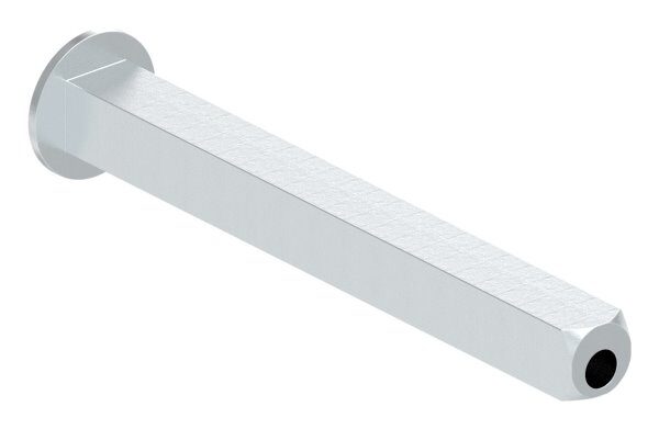 Wechselstift, Stahl verzinkt, 8x8mm, Länge: 80mm
