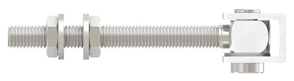 Torband zum Anschweißen mit langem Gewinde M12, V2A