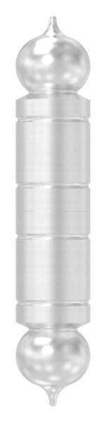 Anschweißband mit festem Stift glatt, 20mm - Dorn 11mm, V2A