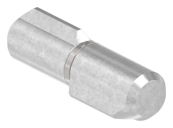 Anschweißband mit festem Stift und Edelstahlscheibe, L: 40mm, AußenØ: 10mm, BolzenØ: 6mm, Tragkraft bei 2 Bänder: 20kg, V2A