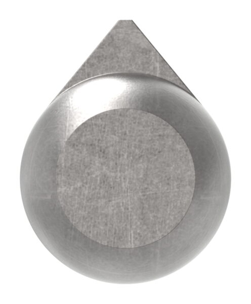 Anschweißband mit Nase zum Anschweißen, mit Messingring und -stift, Länge: 100mm, Rollen-Ø 16mm, Stift-Ø 10mm