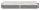 Anschweißband mit Nase zum Anschweißen, mit Messingring und -stift, Länge: 100mm, Rollen-Ø 16mm, Stift-Ø 10mm