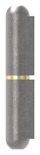 Anschweißband mit Nase zum Anschweißen, mit Messingring und -stift, Länge: 60mm, Rollen-Ø 10mm, Stift-Ø 6mm