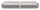 Anschweißband mit Nase zum Anschweißen, mit Messingring und -stift, Länge: 60mm, Rollen-Ø 10mm, Stift-Ø 6mm