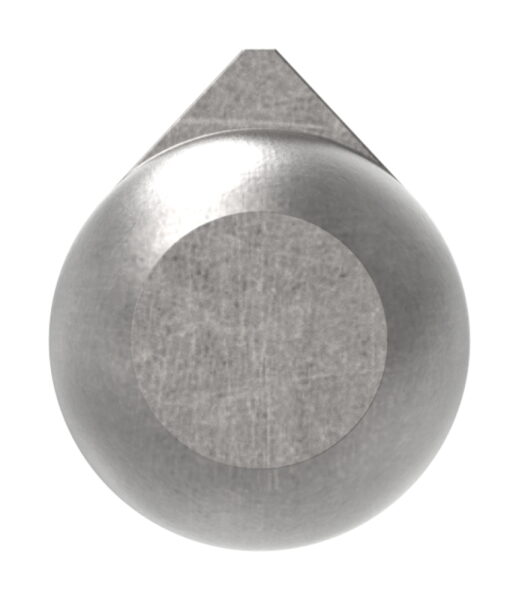 Anschweißband mit Nase zum Anschweißen, mit Messingring und -stift, Länge: 80mm, Rollen-Ø 13mm, Stift-Ø 8mm