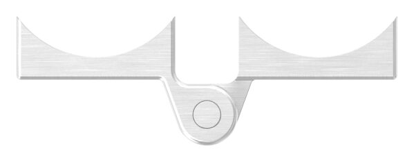 Scharnier, passend zu Torriegel, zum Anschrauben- für Rohr 42,4mm, V4A