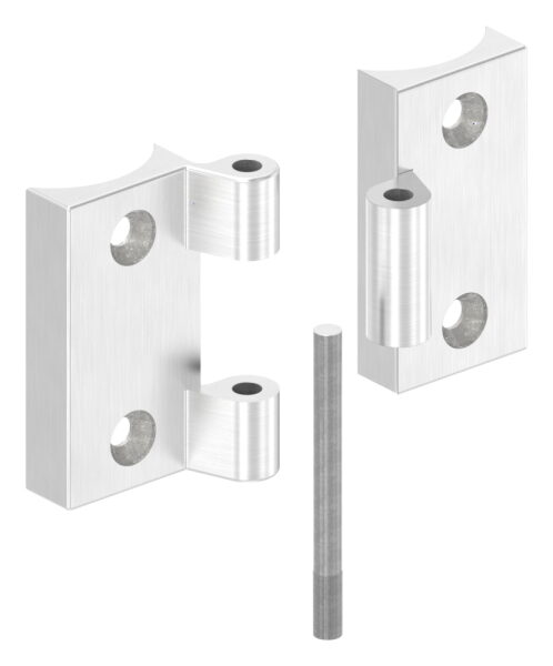 Scharnier, passend zu Torriegel, zum Anschrauben- für Rohr 42,4mm, V4A