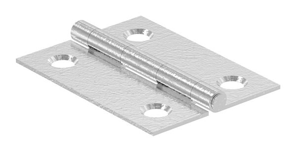 Edelstahl-Scharnier 40x30mm mit festem Zapfen, V2A