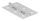Edelstahl-Scharnier 50x30mm mit festem Zapfen, V2A