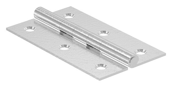 Edelstahl-Scharnier 70x40mm mit festem Zapfen, V2A