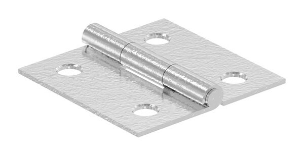 Edelstahl-Scharnier 30x30mm mit festem Zapfen, V2A