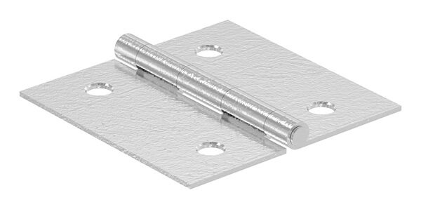 Edelstahl-Scharnier 40x40mm mit festem Zapfen, V2A